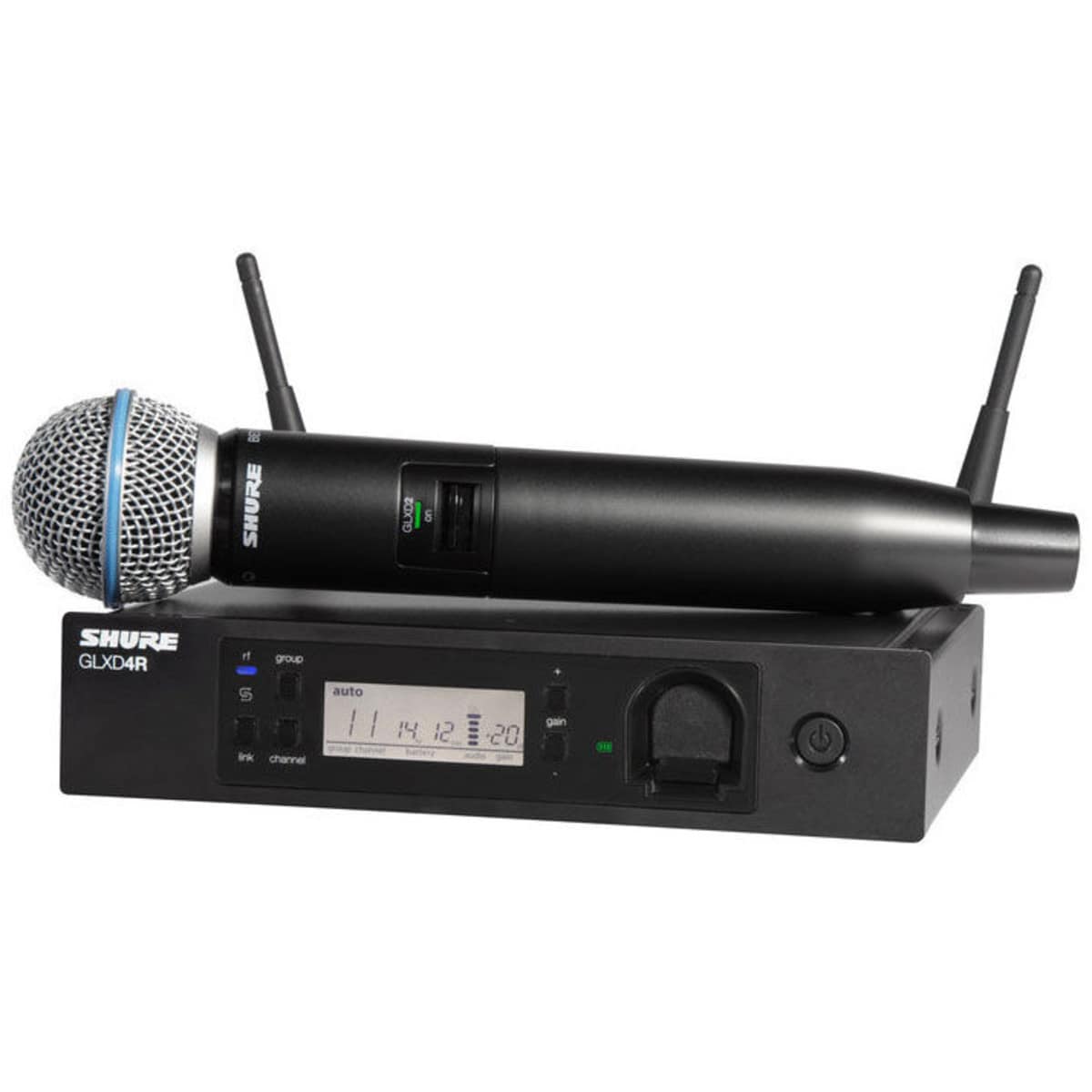 Shure GLXD24R/B58 Advanced 2.4GHz Digital Wireless Microphone System